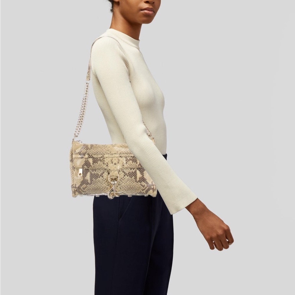 Rebecca Minkoff Gold Snake Skin Crossbody Bag